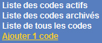 Ajouter code