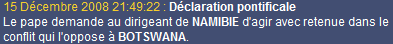 Avis du pape