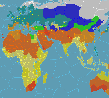 Carte des climats