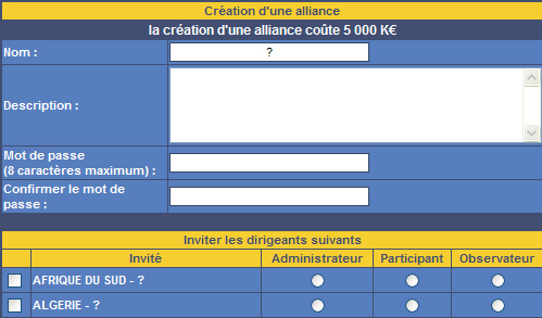 Créer tribune