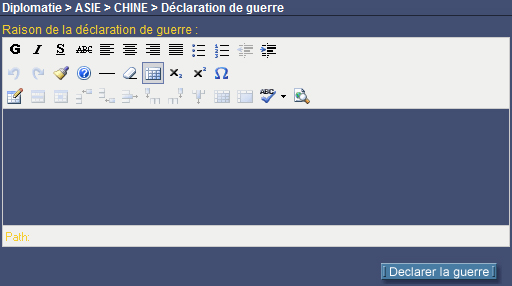 Déclaration guerre