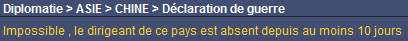 Déclaration impossible