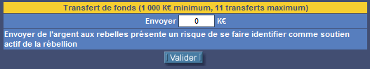 Financement rebelles