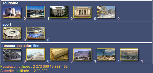 Infras construites
