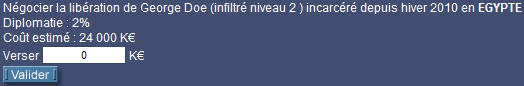Négocier libération