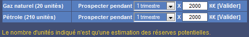 Prospection ressources