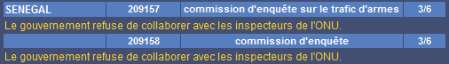 Refus collaboration enquête ONU