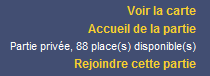 Rejoindre partie