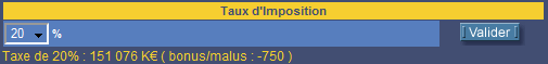 Taux d'imposition