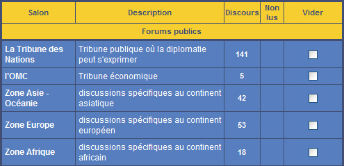 Tribunes publiques
