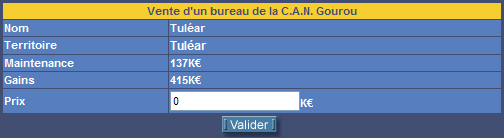 Vente bureau